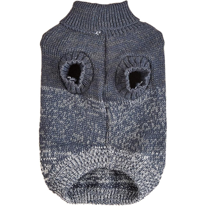 Теплий зимовий одяг для собак: м'який пуловер Jecikelon з відтінками, роллекруаген, розмір S, темно-синій