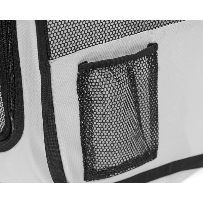 Портативний вольєр для тварин Pawer, 114x61 см, 8 панелей, оранжево-сірий, з можливістю персоналізації, 600D Oxford, для котів/собак/цуценят