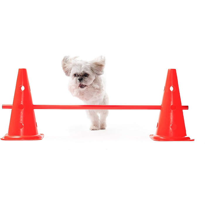 Набір для координації Bramble 18 шт. з сумкою - конуси та штанги для футболу, спорту, тренувань (діти, дорослі, собаки)