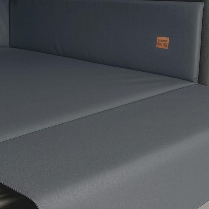 Килимок у багажник для собак Golden Dog, захист сидінь авто, штучна шкіра, 100 x 80 см, сірий