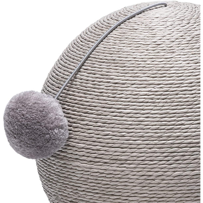 Karlie Kratzball Bolly - іграшка-царапка для котів, сіра, 30,5 x 30,5 x 28 см