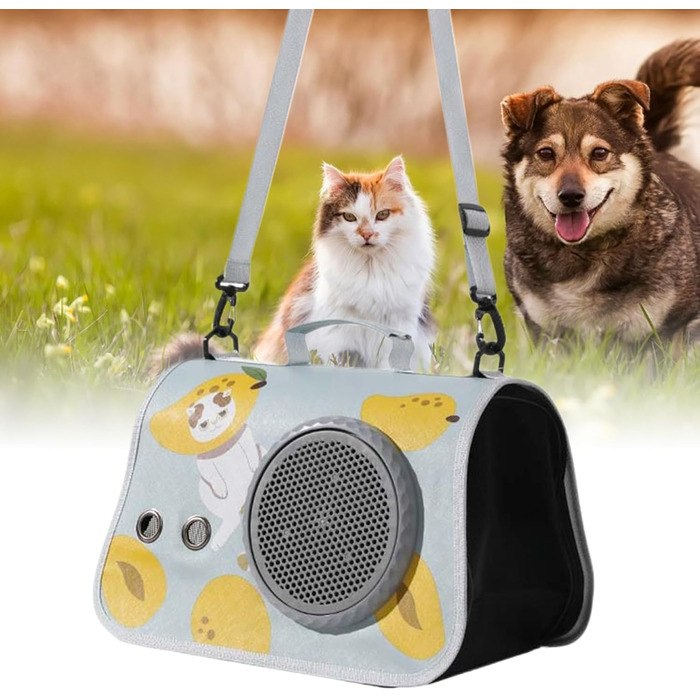 Транспортна сумка для котів, переноска для тварин – органайзер для подорожей з плечовими ременями для піших прогулянок, кемпінгу, подорожей та в дорогу