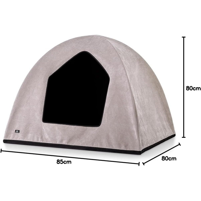 Будка для собак Knuffelwuff Yucatan XL, бежева, 105 x 85 x 80 см - підходить для лежанок, матраців та корзинок для собак