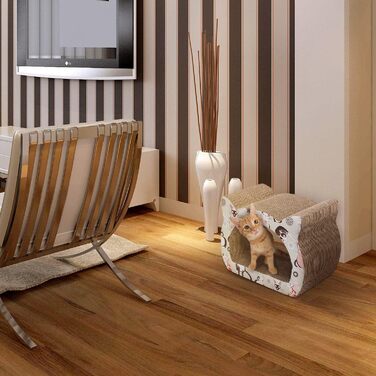 Кігтеточка для котів Nobleza з картону, дизайн 