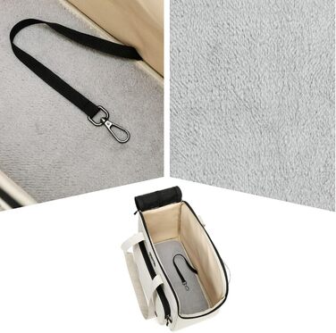 М'яка сумка-переноска для собак, великі кишені – зручна переноска для маленьких собак, для покупок, прогулянок, відпочинку, подорожей, ветеринара, візитів