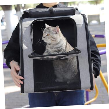 Транспортна сумка для котів та маленьких собак Angoily, велика місткість, дихаюча, з міцного матеріалу