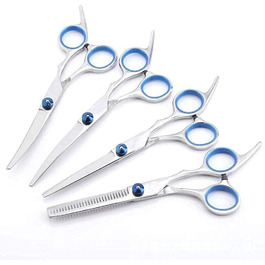 Набір для стрижки тварин QUNINE (6 шт.): професійні ножиці для собак та котів, нержавіюча сталь, 15.2 см