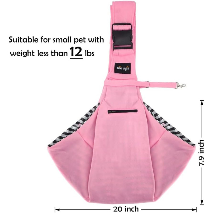 Сумка-переноска для собак та котів NATUYA, чорна (рожева), водонепроникна, для прогулянок та подорожей