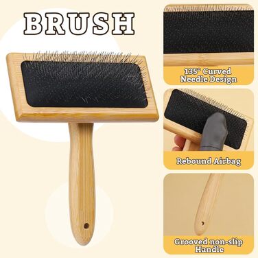 Щітка для кардування вовни, для котів та собак, для ворсування, пряжі та рукоділля