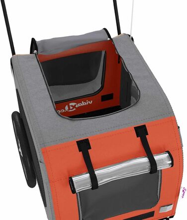 Фіксатор для велосипеда Oxford, оранжевий/сірий, для собак, модель 93844