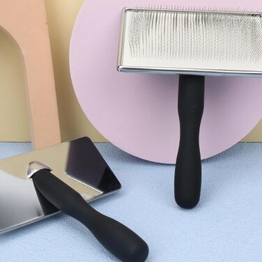 Щітка для догляду за шерстю собак | Щітка для видалення шерсті | Інструмент для грумінгу собак з металевими щетинками для видалення підшерстка, гребінець для догляду за шерстю, короткошерстих та довгошерстих собак, цуценят та котів.