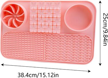 Килимок для годування собак, інтерактивна іграшка-пазл, килимок для корму, розмір L, рожевий