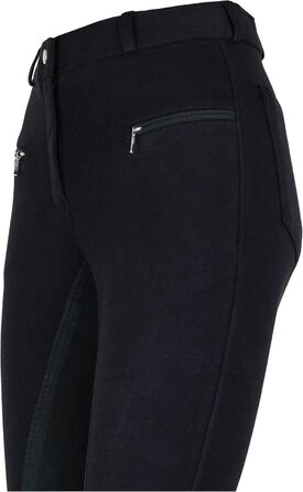 Штани для верхової їзди жіночі RL24 BASICLINE Vollbesatz, чорні