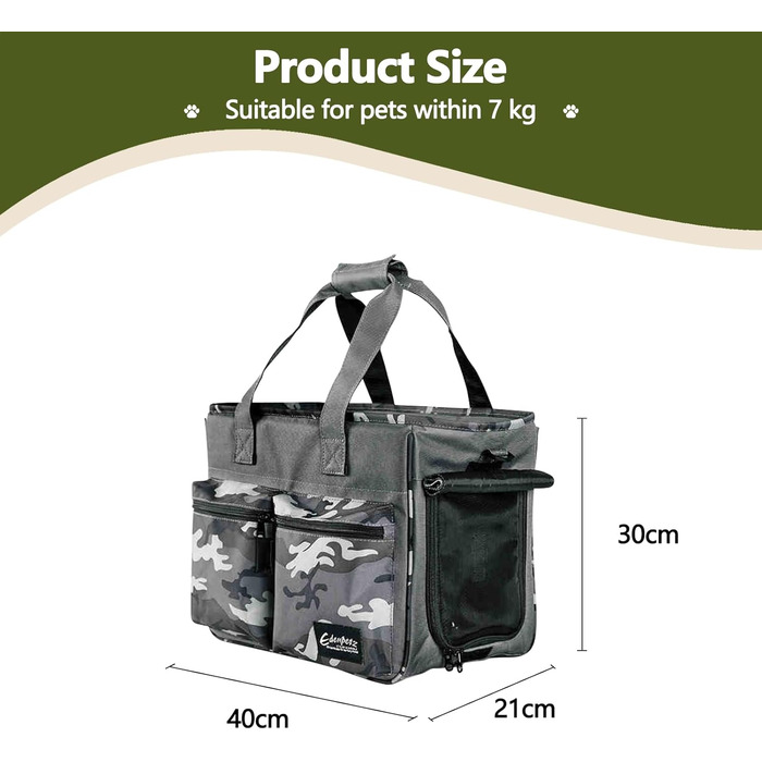 Транспортна сумка для котів та собак Galatée Tragetasche, сіра, складана, схвалена авіакомпаніями