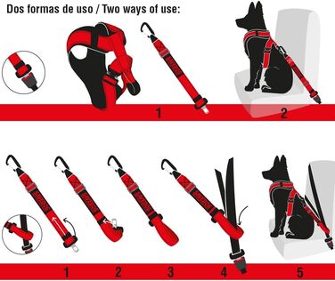 PONSA SAVEDOG: Безпечний поводок-переноска для собак. Міцний, вантажопідйомність 1000 кг, відповідає ISO 27955:2010