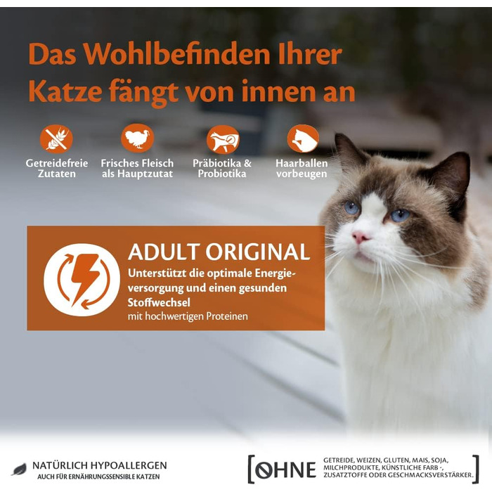 Сухий корм для котів Wellness CORE Original з куркою та індиком, 4 кг