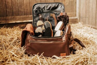 Набір для догляду за конем (12 предметів) – повний комплект для чищення коней: щітка-кардаш, щітка для гриви, копитачка, стрігач, гребінець для гриви та сумка – високоякісний набір для стайні та турнірів