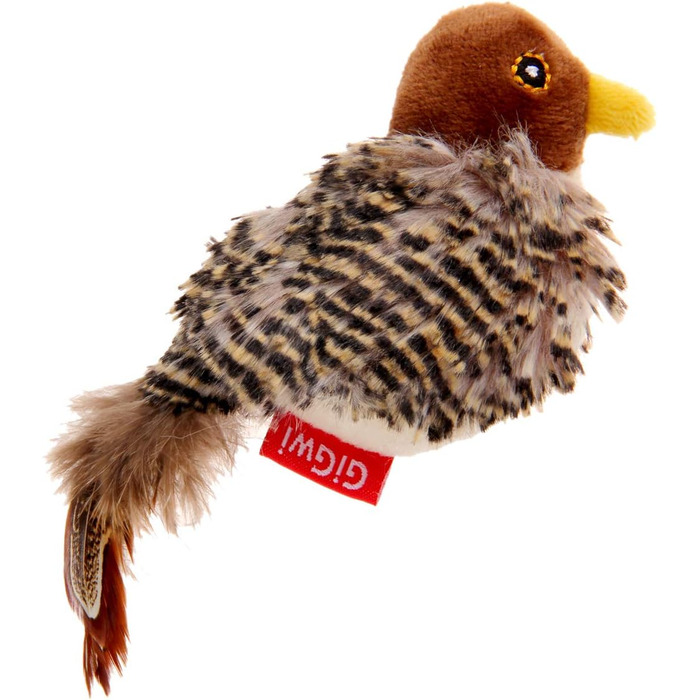 Іграшка для котів SuHaco GiGwi Melody Chaser - пташка, інтерактивна, з дзвоном