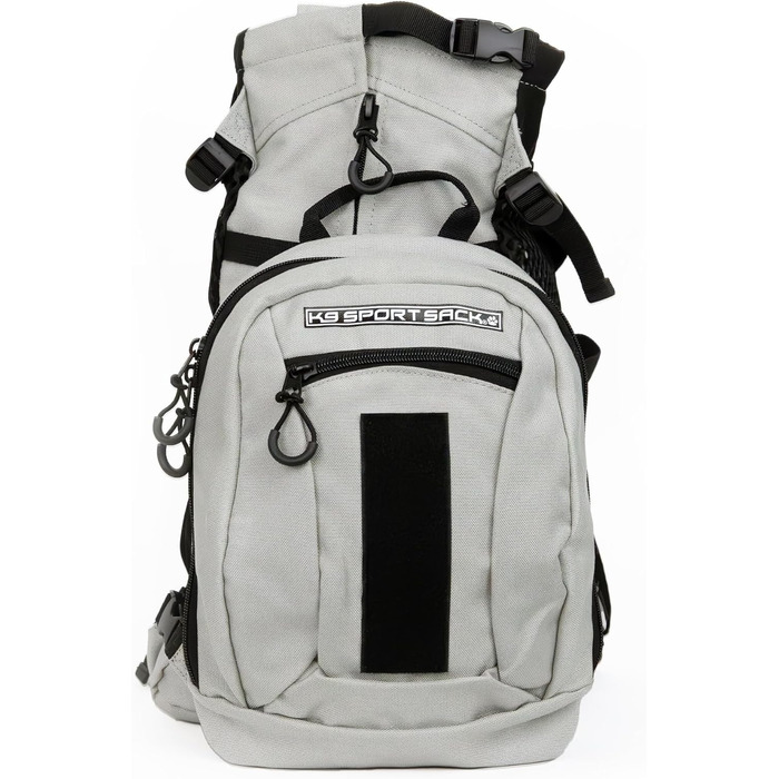 K9 Sport Sack: Рюкзак-переноска для собак (S) 24.4 x 15.2 x 40.6 см (30.5 x 17.8 x 48.3 см) +2 - Світло-сірий