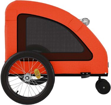 Причіп для собак Robuster Oxford, залізний, з ПВХ, вантажопідйомність 45 кг, Model93989 (Помаранчевий, 68 x 137 x 72 см)