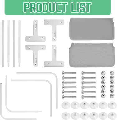 Кішка ліжко на вікно, 2 шт. - зручна гамак для котів на вікно 52x30 см з 6 присосками, розкладне ліжко для великих котів до 30 кг