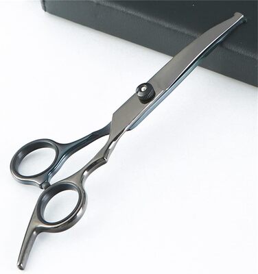 Набір ножиць для грумінгу собак 6.7 дюймів, для тіла, лап та обличчя, з безпечними закругленими кінчиками, чорний