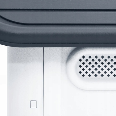 Буда для собак з поліпропілену, 59x75x66 см, сіро-біла