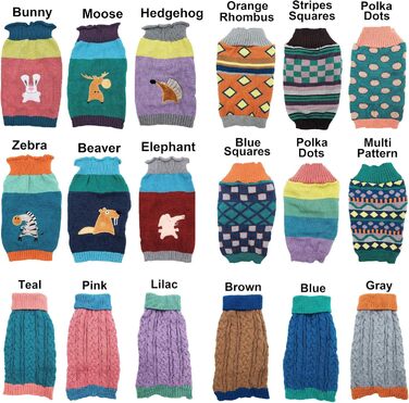 В'язаний теплий пуловер для собак, модна модель, для маленьких та великих тварин, розмір XXS (довжина 20,3 см), помаранчевий ромбік