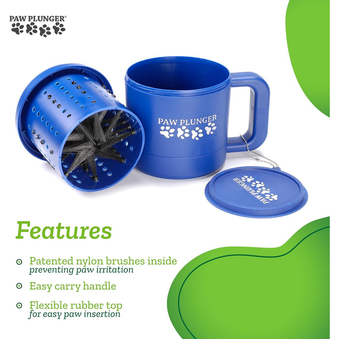 Очищувач лап для собак Large, чорний - Paw Plunger