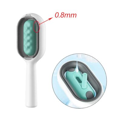 Щітка для котів з довгою та короткою шерстю - м'яка та ефективна для видалення ворсу, підшерстка та ковтунів. Ідеальна для щоденного догляду та розслаблюючого масажу