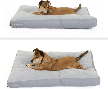 Килимок для собак середніх порід GreenLabel - м'який, пухнастий, миючий (100x72 см, світло-сірий)