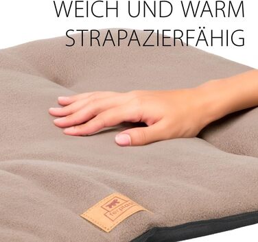 Килимок для собак Ferplast, лежанка-софа, середній розмір, 65 x 48 x 3,5 см, чорний, з мікрофлісу, водонепроникний, миється