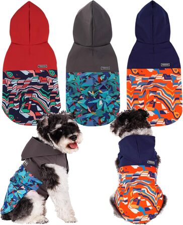 Водонепроникний дощовик для собак BPS з капюшоном та кишенею, 100% поліестер, M, Синій, BPS-9701AZ (7XL, Декоративний синій)