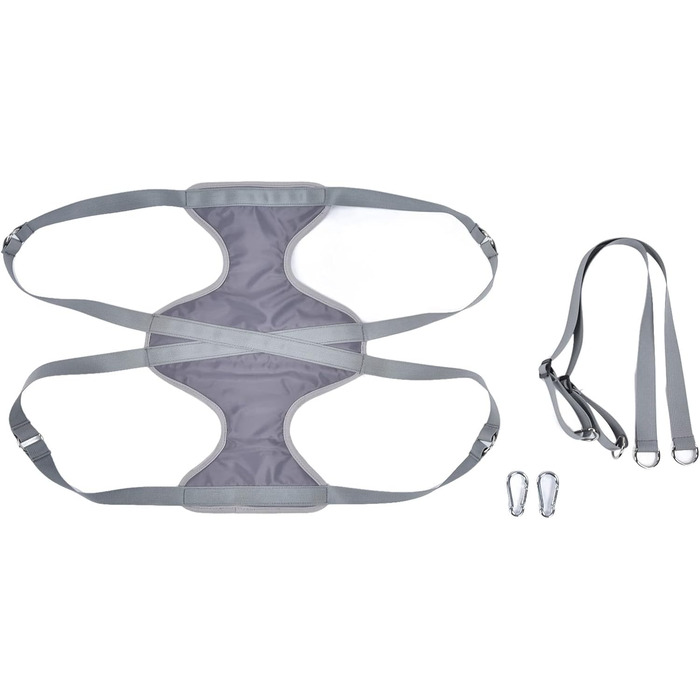 Гамак для грумінгу домашніх тварин, для собак та котів середніх та маленьких порід, сірий. Гамак-тримач для грумінгу, підходить для стрижки нігтів, миття та чищення вух