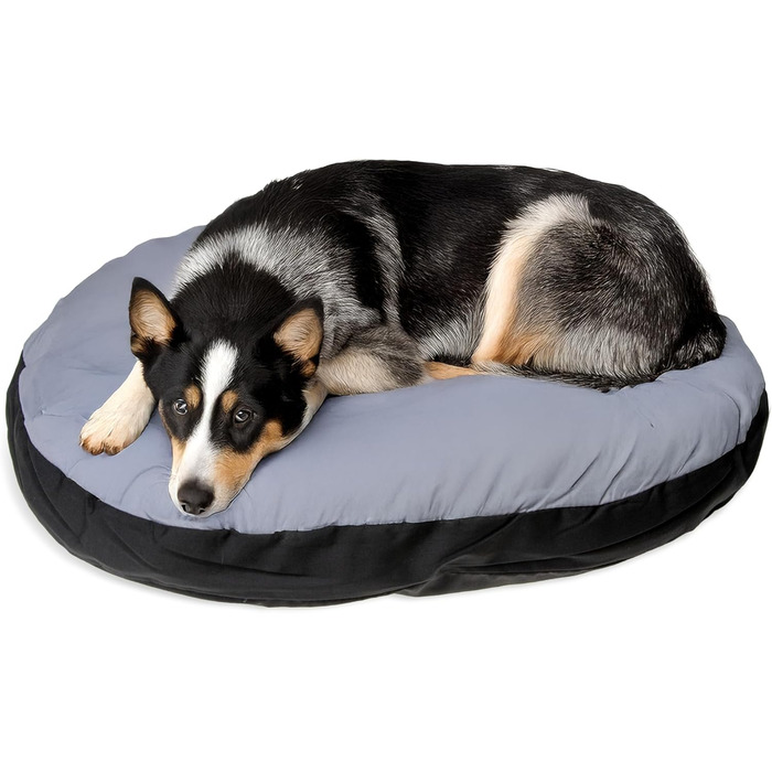 Подушка для тварин Karlie Kissen Oval, сіро-чорна, розмір 90x66x10 см