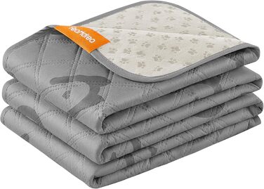 Водонепроникний килимок для собак Feandrea, 135 x 76 см, захист для авто/дивану, машинне прання, антиковзаюча підкладка, стеганий дизайн, сірий (PPB024GD01)