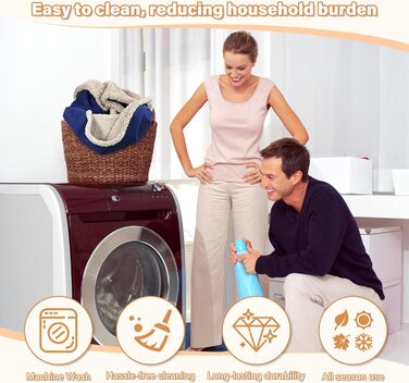 Водонепроникний плед Catalonia Classy: захист дивану та ліжка, 152 x 127 см, Navy/Taupe