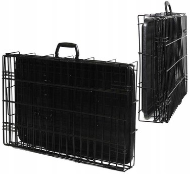 Клітка зі сталі з порошковим покриттям Ender для великих порід собак, 76 x 120 x 82 см