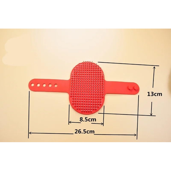 Щітка для собак, інструмент для догляду за шерстю, професійна щітка для собак (червона)