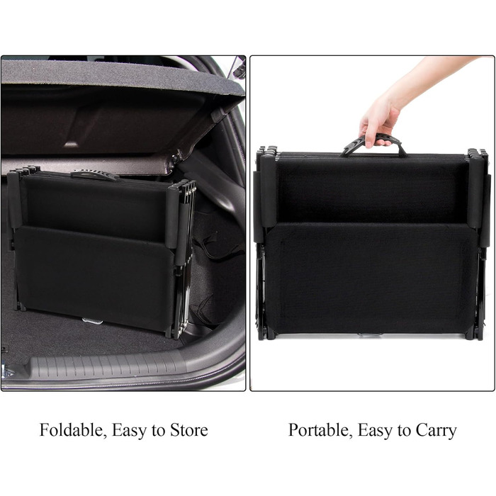 Складні сходи для собак Hacaroa - 5 сходинок, для великих собак, до 50 кг, з ручкою, антиковзаюча поверхня