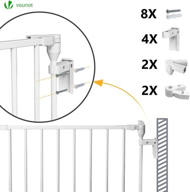 Захист каміну Vounot: сітка металева, 5 елементів, з безпечними дверима, складна, захист від тварин та дітей, чорна, 300x75 см (375 см у складеному стані)