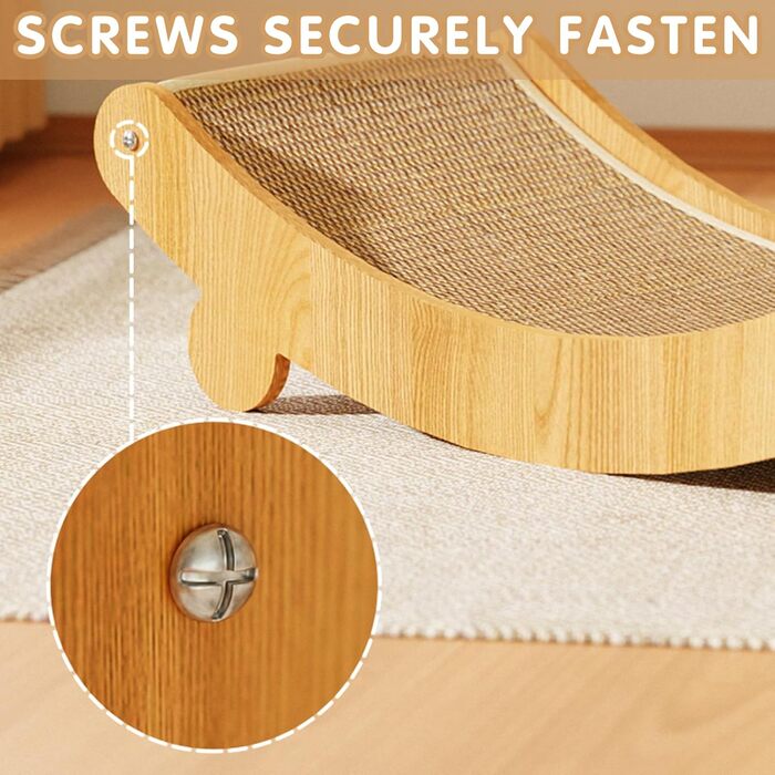 Котячий когтетоп з сизалю: когтеточка, лежанка, диванчик для котів. Великий когтетоп