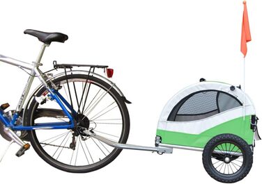 Papilioshop Kuma – Причеп для собак, візок для собак, велосипедний причеп та візок-бугі для собак, складаний, легкий та стабільний, ідеальний для прогулянок та транспортування вашого улюбленця (Зелений)