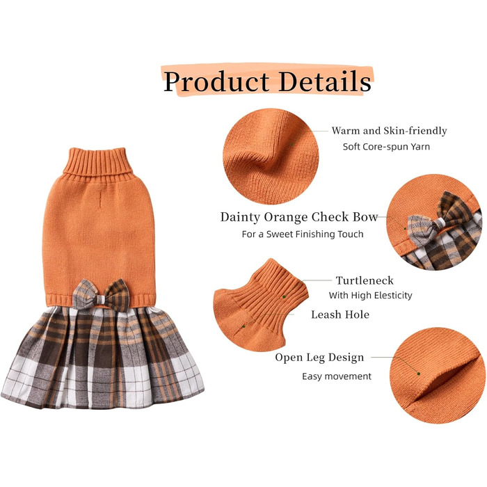 Теплий в'язаний пуловер для цуценят, білий/червоний, вінтажний стиль, Різдво, розмір XS, довжина спини 22.9 см