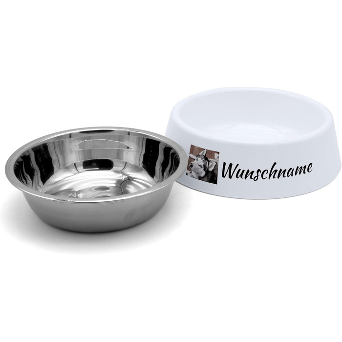 Миска для корму з фотографією для собак PhotoFancy® - персоналізована з власним дизайном, Layout 1