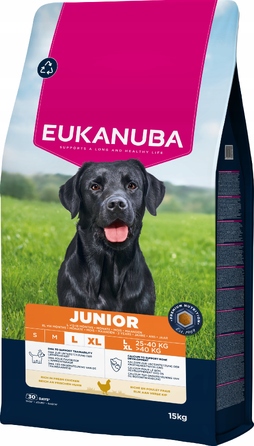 Сухий корм для цуценят великих порід Eukanuba Life Care з куркою, 15 кг