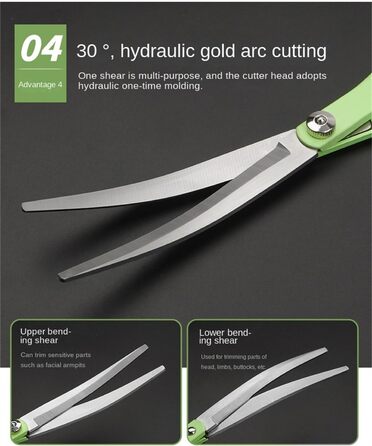 Набір для стрижки собак: 4 інструменти (пряма, вигнута, проріджуюча), шкіряна сумка. Підходить для тіла, морди, вух, хвоста.