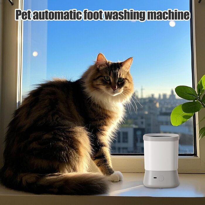 Очищувач лап для собак | Портативна щітка для лап – щітка з 2 швидкостями для миття лап, догляд, подорожі, дім, після прогулянок, на вулиці, піші прогулянки, кемпінг (сірий)