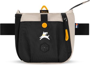 ОлліДог Backcountry Tagestasche - сумка для ласощів та відходів для собак, з кліпсою на пояс, Raven S'25