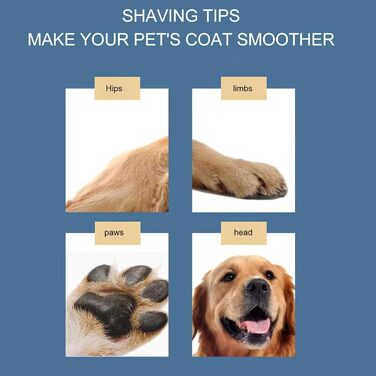 Набір для догляду за собаками Flexman: машинка для стрижки, шлифувальник нігтів, тример для обличчя, задньої частини тіла та очей (блакитний)